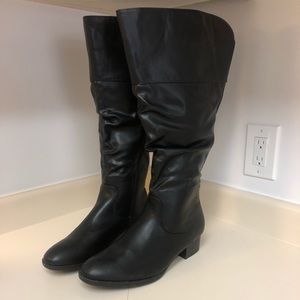 Wide Calf Black 11W Boots